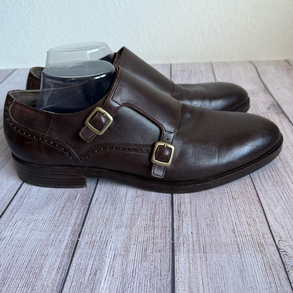 COLE HAAN Carnegie Monk Strap Loafer Shoes 11